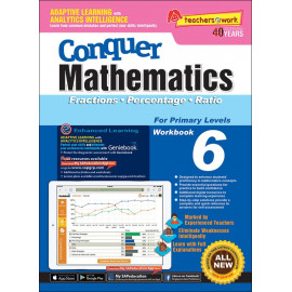 Conquer Mathematics (Fraction, Percentage, Ratio) Book 6